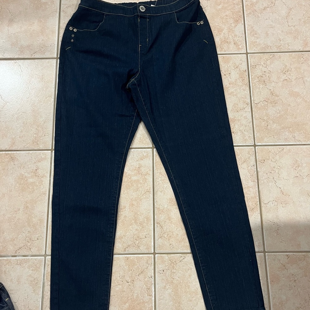 Avenue Dark Blue Jeggings